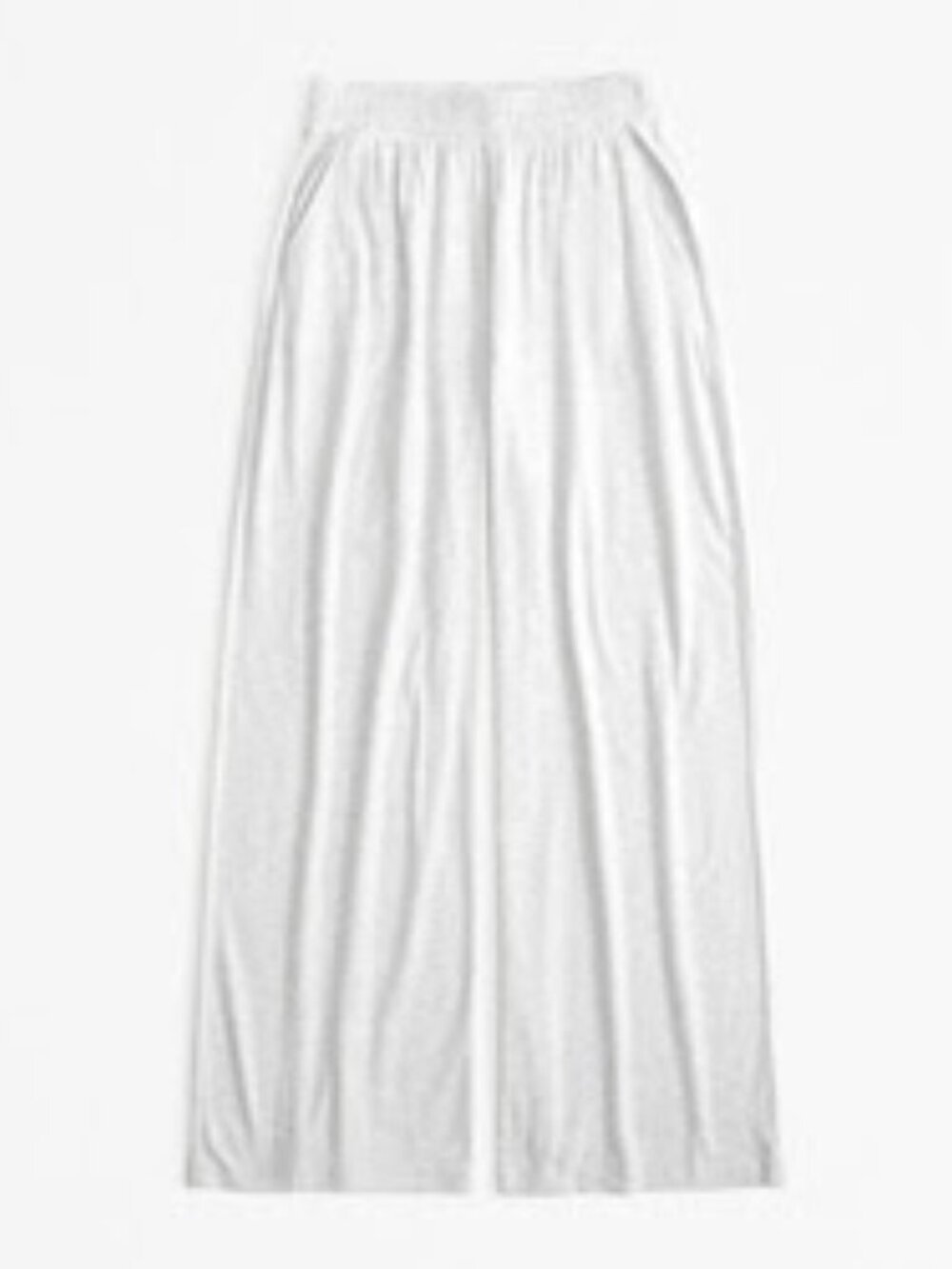 Abercrombie Light Gray Lounge Brushed Wide Leg Sweatpant L Long - Picture 2 of 7